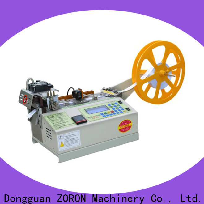 ZORON Machinery high quality computerized webbing cutting machine company for elastic with words