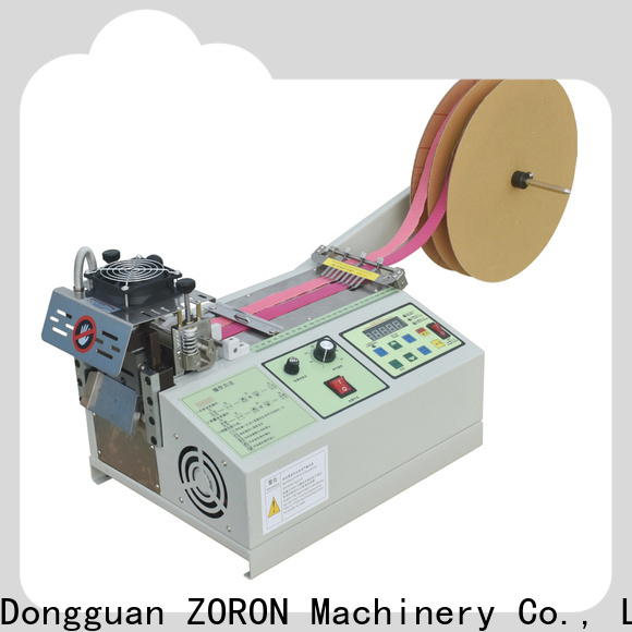 ZORON Machinery automatic elastic care automatic ribbon cutting machine manufacturer for card label
