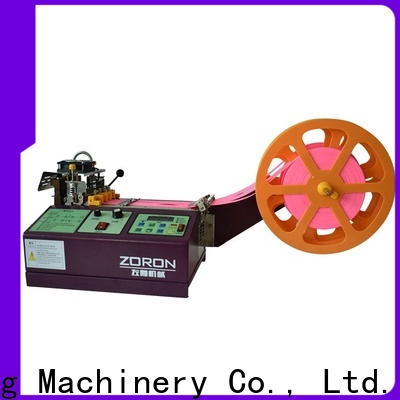 ZORON Machinery computerized webbing cutting machine company for elastic with words