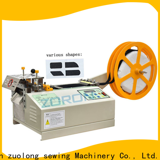 ZORON Machinery automated velcro cutting machine with cooling fan for card label