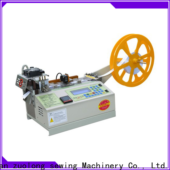 high quality automated velcro cutting machine with knife for elastic with words