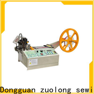 ZORON Machinery computerized webbing cutting machine with knife for elastic with words
