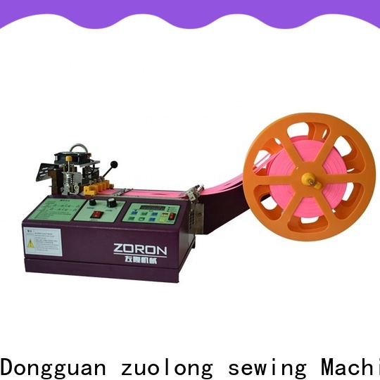 ZORON Machinery automated velcro cutting machine with electronic sensor for card label