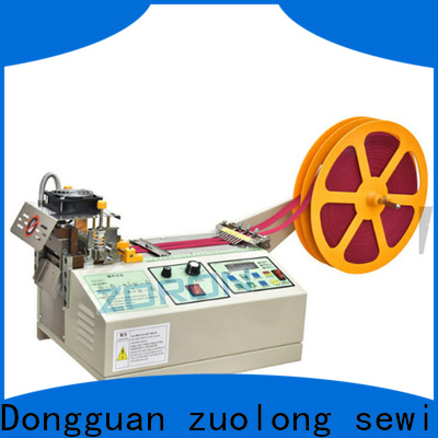 ZORON Machinery webbing automatic ribbon cutting machine factory for elastic with words