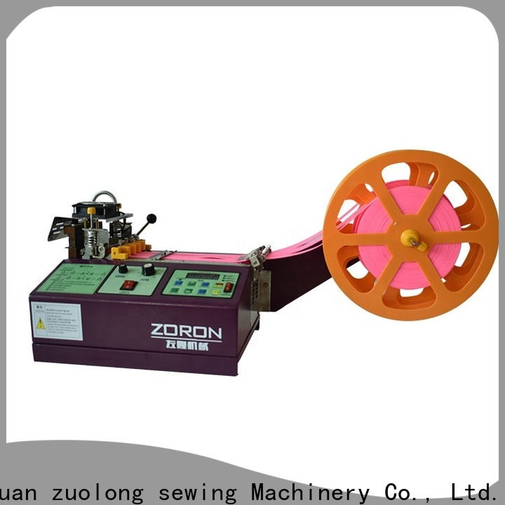 ZORON Machinery computerized webbing cutting machine company for cloth