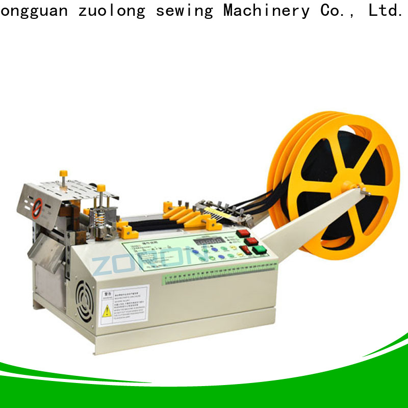 ZORON Machinery computer webbing automated velcro cutting machine supply for cloth