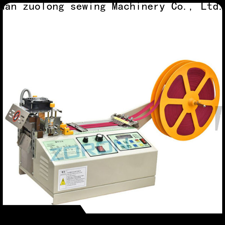 ZORON Machinery automated velcro cutting machine with cooling fan for card label