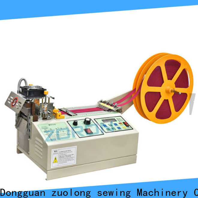 ZORON Machinery latest automated velcro cutting machine for busniess for elastic with words