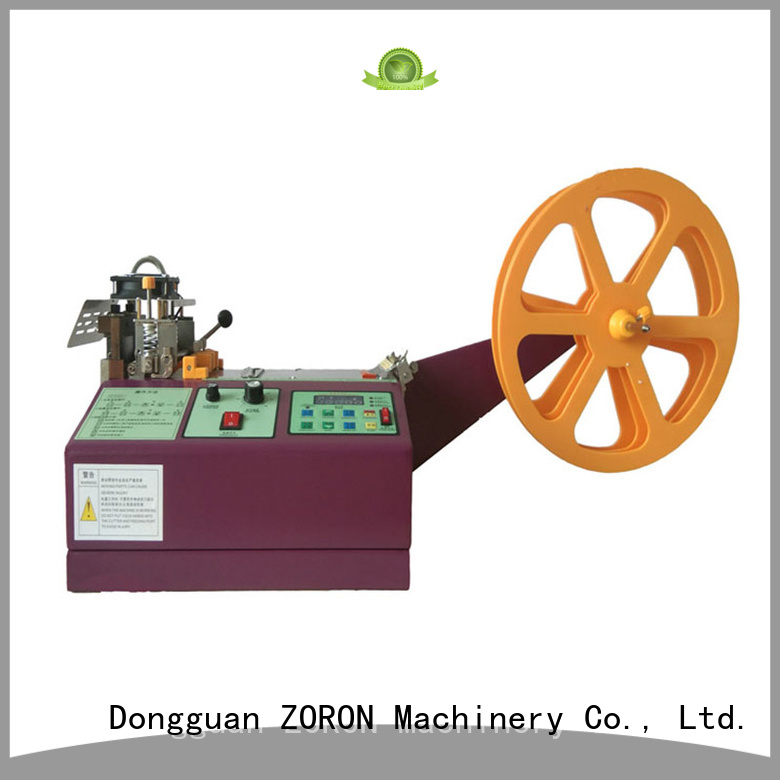 ZORON Machinery automatic ribbon cutting machine with knife for cloth