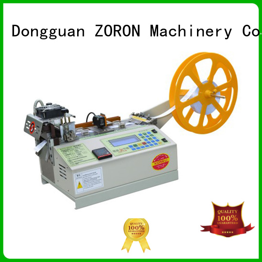 Automatic elastic care label cutting machine