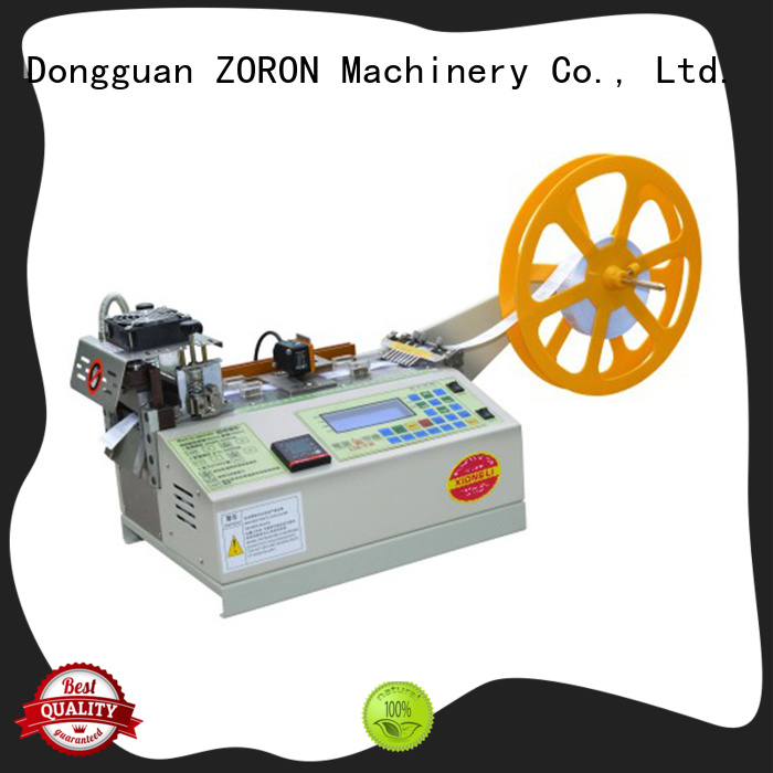 Automatic elastic care label cutting machine