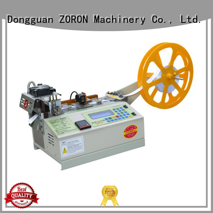 ZORON Machinery zls computerized magic tape cutting machine with electronic sensor for fabric