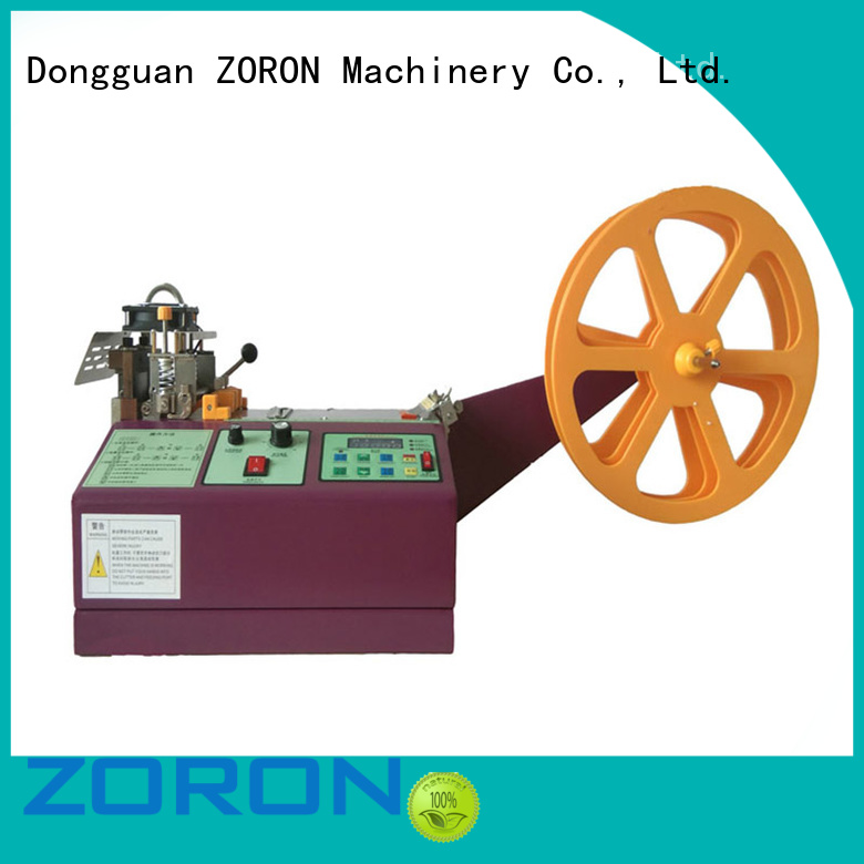 automatic elastic care automated velcro cutting machinewith cooling fan for elastic with words