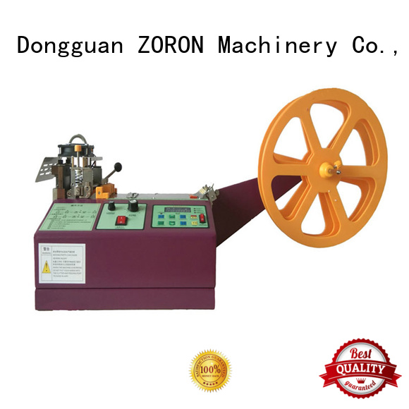 superior quality computer ribbon webbing cutting machine with knife for card label ZORON Machinery
