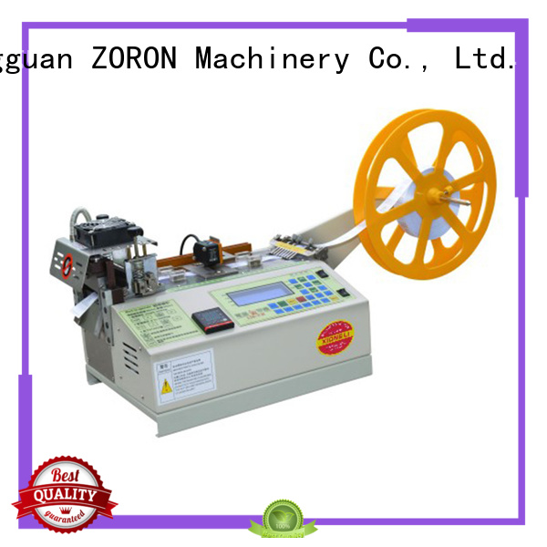 automatic fabric cutting machine with knife for card label ZORON Machinery