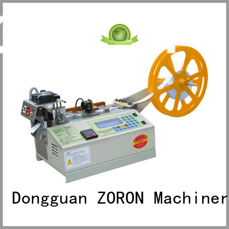 excellent computerised elastic cutting machine superior quality for elastic with words ZORON Machinery