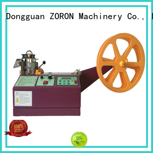 zl automated velcro cutting machine superior quality for card label ZORON Machinery