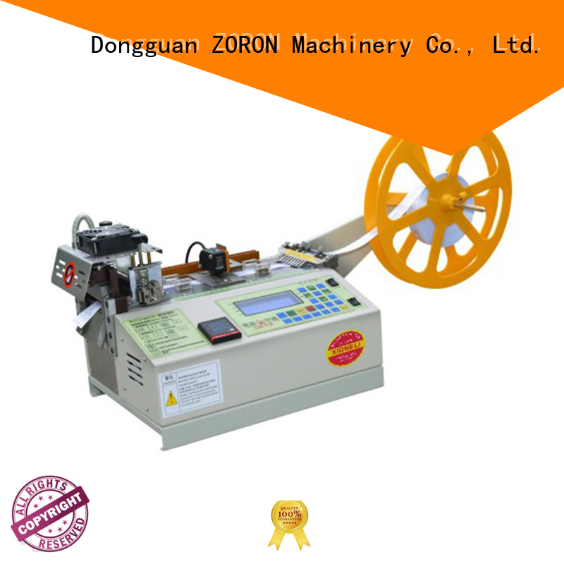 ZORON Machinery webbing computerized webbing cutting machine superior quality for elastic with words