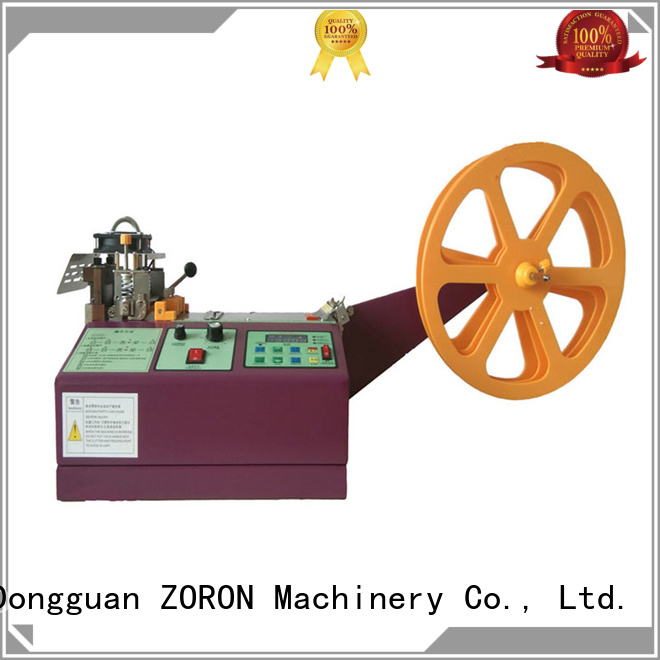 ZORON Machinery automatic ribbon cutting machine with knife for cloth