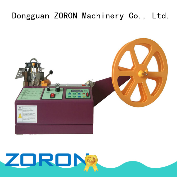 webbing automatic cutting machine zipper Mini ZORON Machinery