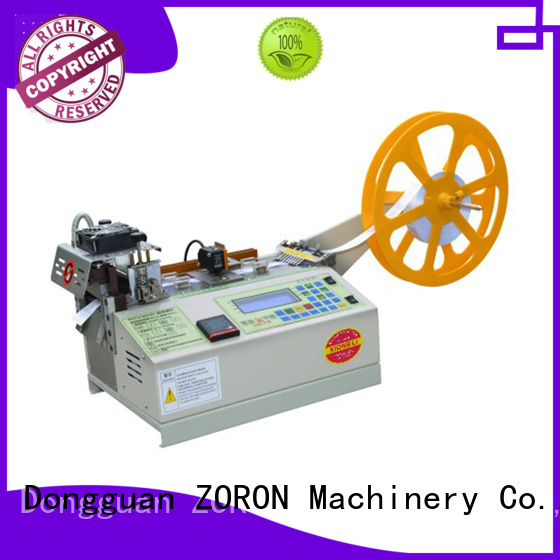 automatic fabric cutting machine for elastic with words ZORON Machinery