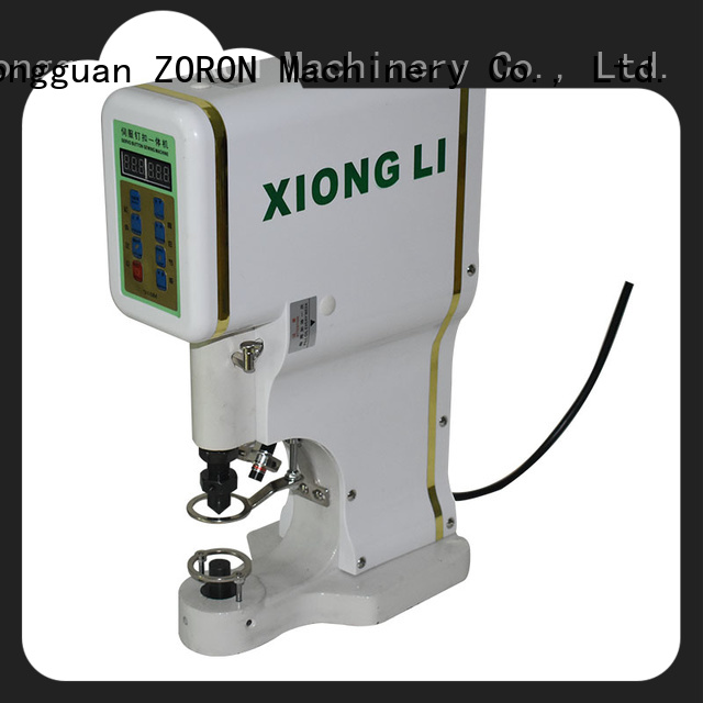 ZORON Machinery triple snap button attaching machine online for button