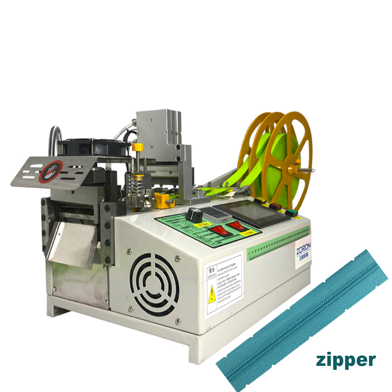 Automatic Hot and cold  zipper HOOK & LOOP cutter cutting machine