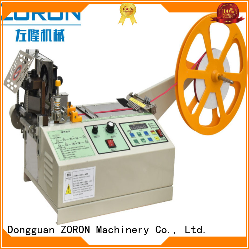 ZORON Machinery cutting automatic ribbon cutting machine supply for fabric