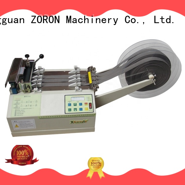ZORON Machinery computerized webbing cutting machine manufacturer for cloth