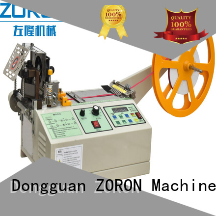 ZORON Machinery computerized webbing cutting machine with knife for elastic with words